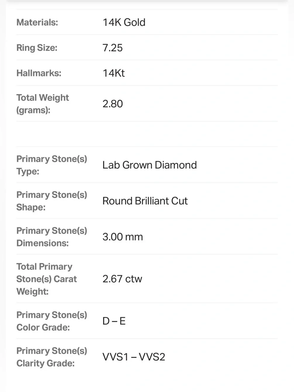14K Yellow Gold & Lab Grown Diamond Eternity Band